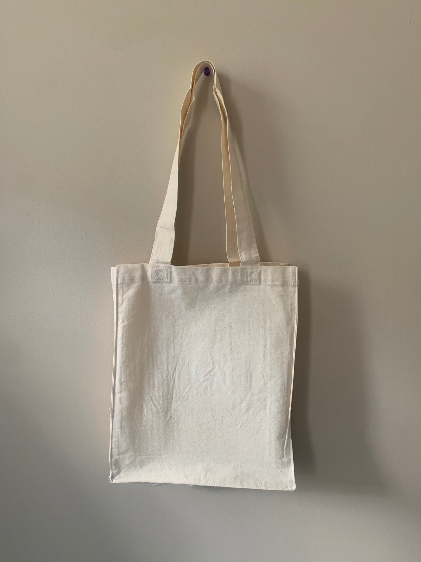 Flower Pot Organic Cotton Small Tote Bag