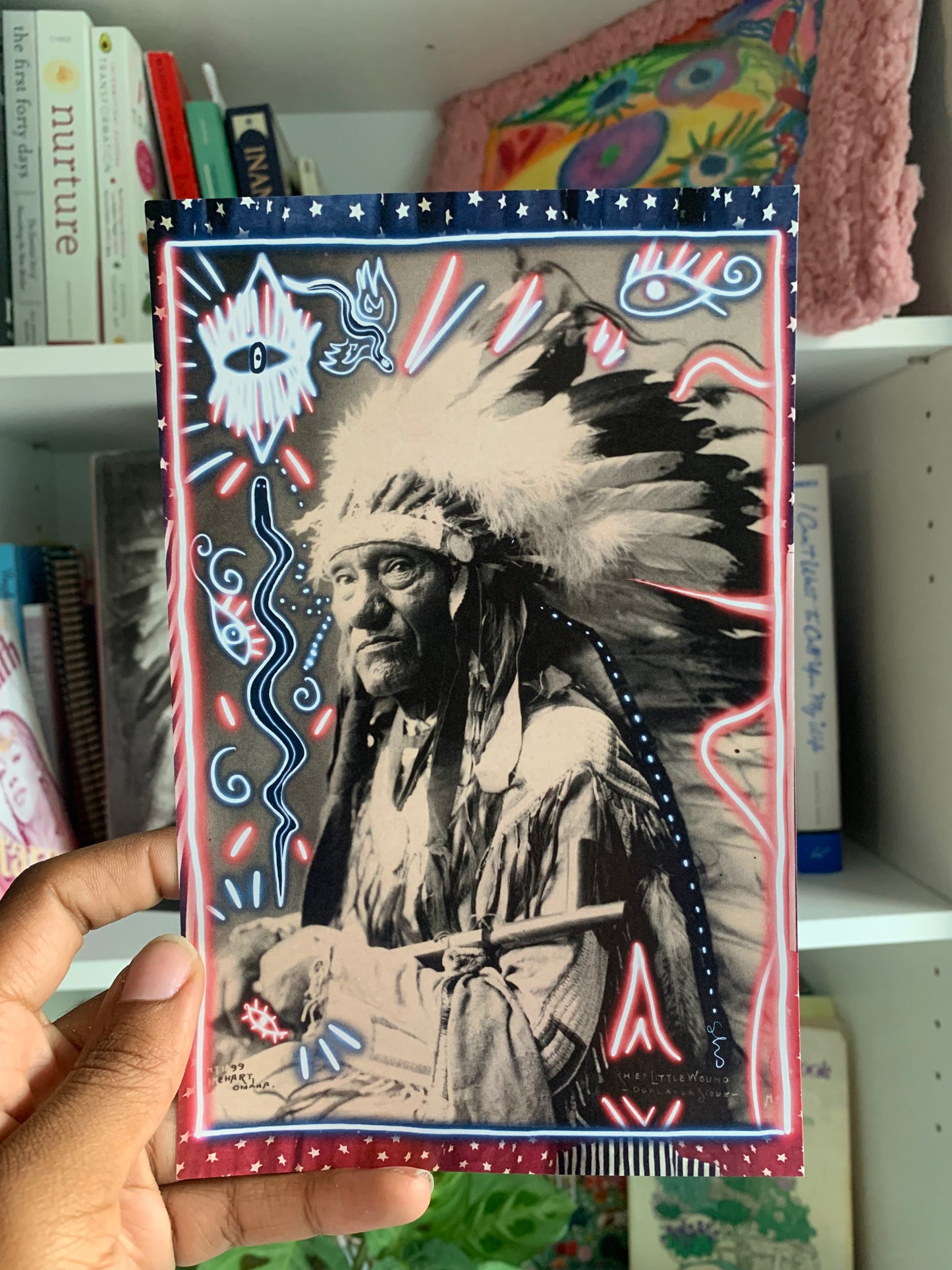 Chief Little Wound - Native American Ancestor Collectable 5x7 Postcard