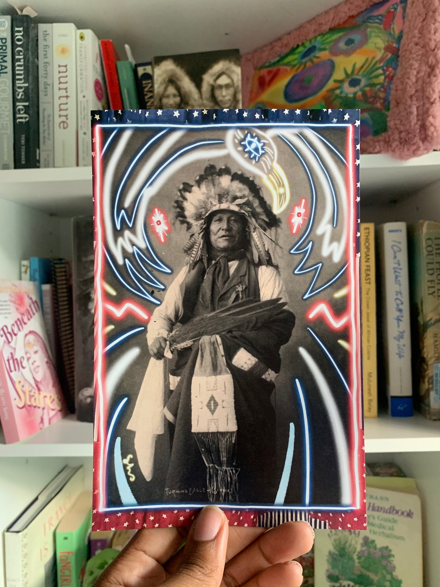 Turning Eagle - Lakota Chief - Native American Ancestor Collectable 5x7 Postcard